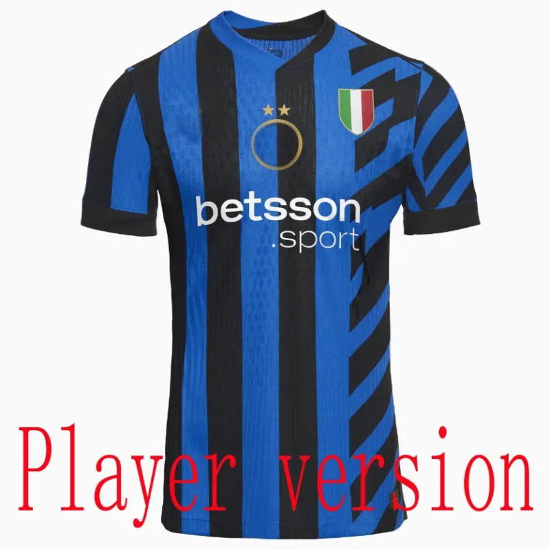 New 24 25 Inter Milan football jersey LAUTARO 10 CALHANOGLU 20 BARELLA 23 Player Version men kids kit 2024 2025 Milan Home Third Kids Kit Fans Player - Image 2